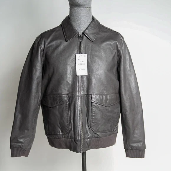 COPY - Zara leather Jacket - Picture 1 of 5